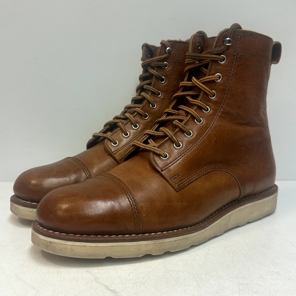 VGUC Rancourt & Co. x Helm x Huckberry Hunter Teak Cap Toe Boot Maine USA 10 D